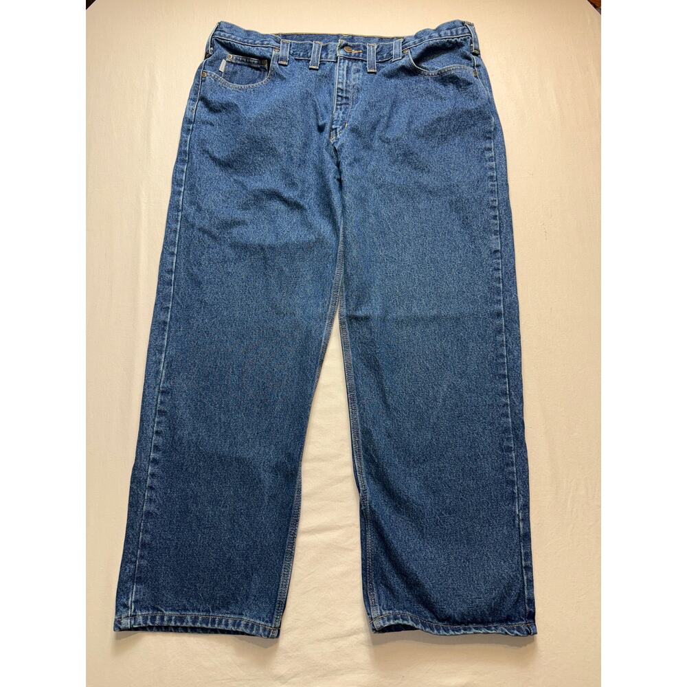 Mens‎ Carhartt B460 Relaxed Fit Jeans 44x30 Workwear Denim Durable